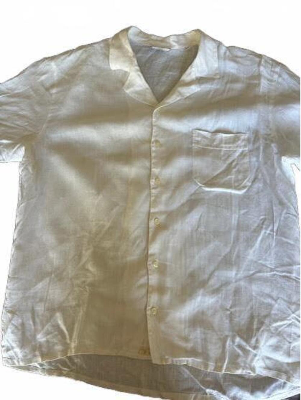 Boguta Linen Camp Shirt Off-White XXL